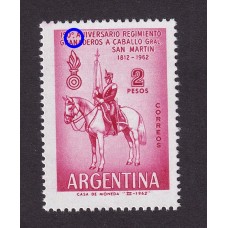 ARGENTINA 1962 GJ 1231A ESTAMPILLA  NUEVA MINT VARIEDAD SEÑALADA NO CATALOGADA U$ 15+